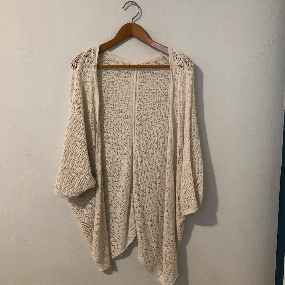 Forever 21 Crochet Slouchy Cardigan